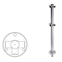 Ограждение полуростовое Стойка ограждения съемная Т-образная 