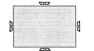 второй вариант размещения видеокамер второй вариант размещения видеокамер схема